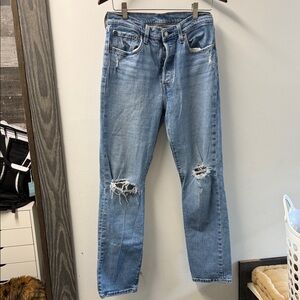 Levi's Light Blue Distressed Jeans